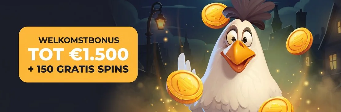 Welkomstbonus tot €1.500 en 150 gratis spins